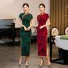Elegante Qipao Retro 2021: Vestido de Talla Grande para Mujer Estilo Chino de Alta Gama
