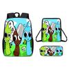 Incredibox Sprunki Pattern Backpack Shoulder Bag Pencil Case Three Set Piece