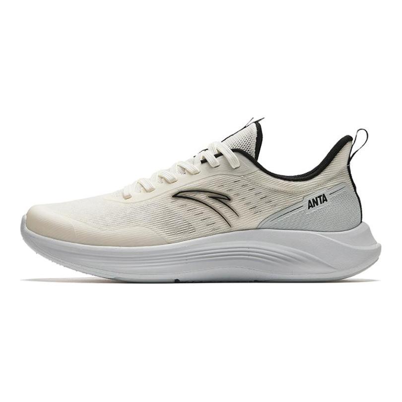 Anta Lightweight Comfortable Shock Absorbing Non-Slip Low-Top Casual Running Shoes Men Sneakers Light-Gray 912425521-1