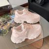 Casual Dad Shoes Women's Summer Platform 2025 New Versatile and High Breathable Little White Shoes Casual Sports Shoes Women's