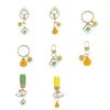 Luck Mahjong and Money Bag Keychain Pendant Elegant Hanging Pendant Alloy Texture for Good Fortune and Wealth Charm
