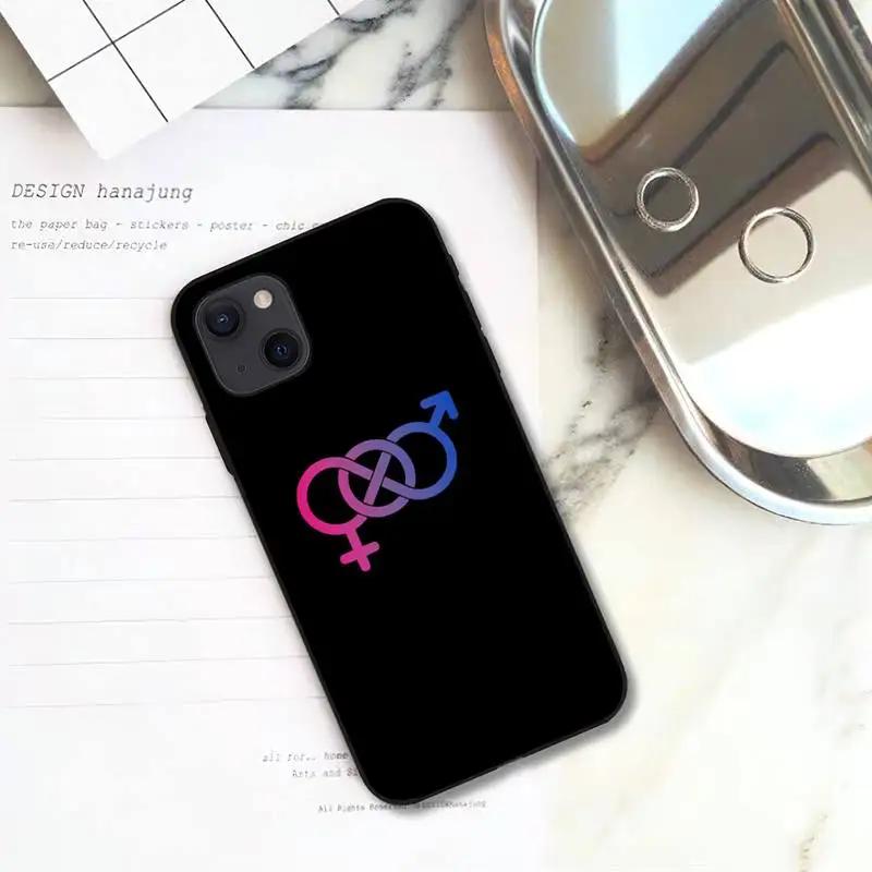 Bisexuelle Flagge Kunst Handyhülle Für iPhone 11 12 Mini 13 14 15 Pro XS Max X Plus SE XR Hülle