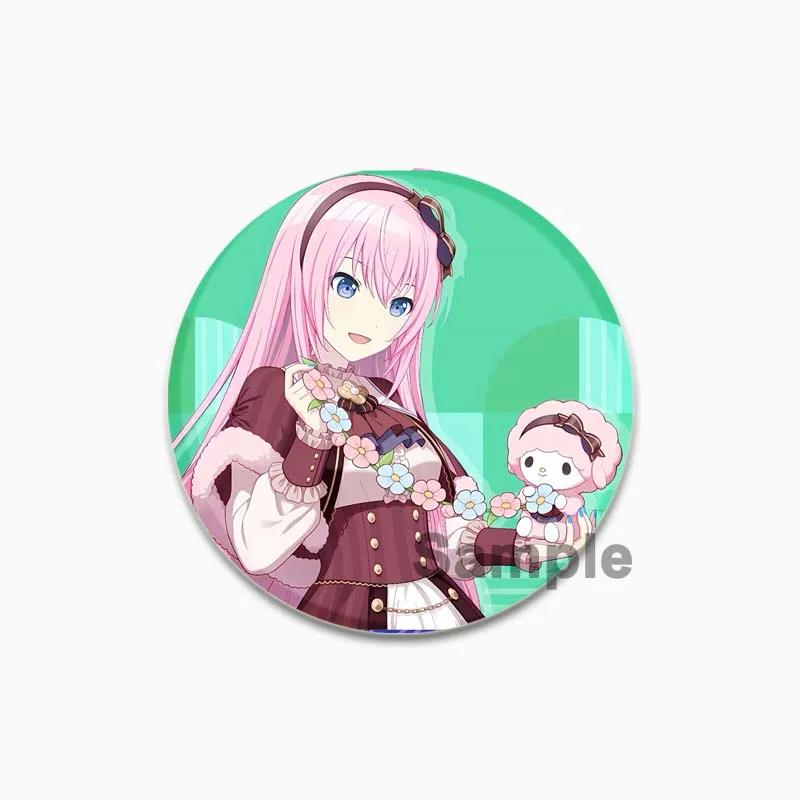 

32/44/58 мм Megurine Luka значок мультфильма косплей игра броши ручной работы exquistie эмалированные булавки для одежды рюкзак ювелирные изделия аксессуары 32mm(1.26in)