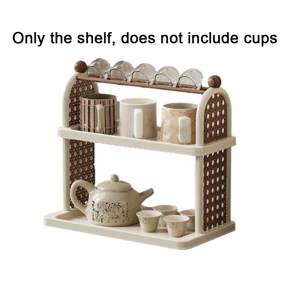 Saving Space Cup Holder Plastic Mug Storage Rack Multifunctional Water Cup Racks  Kitchen