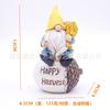 Harvest Festival Gnome Figurines Resin Garden Home Decor Thanksgiving Tabletop Ornaments