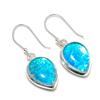 Natur Australischer Triplet Opal Edelstein Ohrringe, 925 Sterlingsilber Ohrring, Handgefertigter Boho Silberschmuck Hängeohrringe, Hochzeitsgeschenk