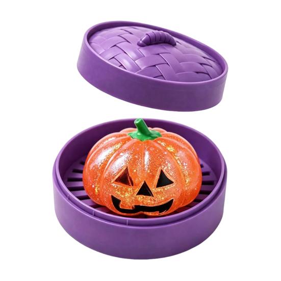 Safe Stress Ball Halloween Dumpling Relief Toy Pumpkin Ghost Steamed Bun Squeeze Adult Sensory Fidget Party Favors Toy
