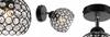 LOFT CEILING LAMP JOINT BALL CRYSTAL LED