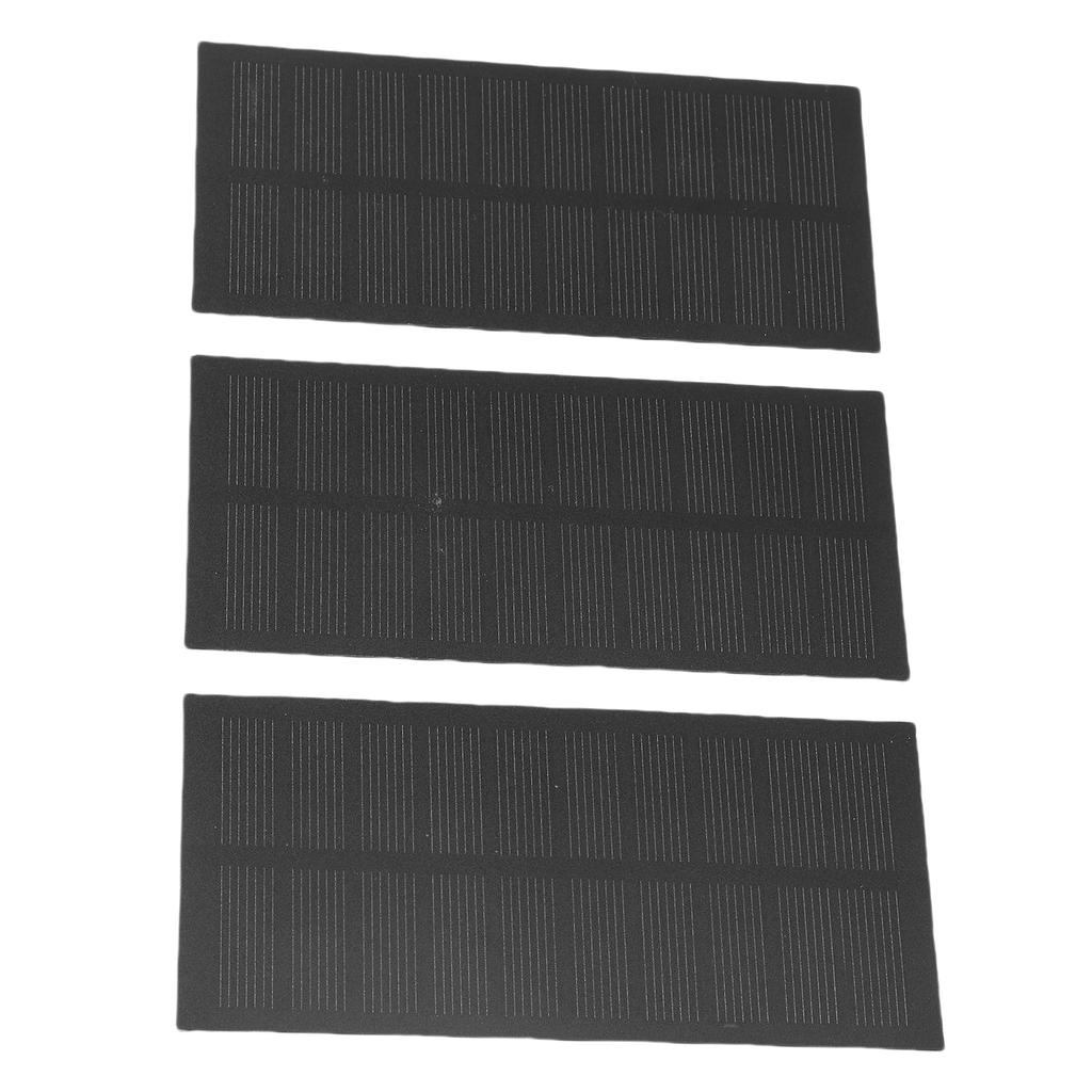 3Pcs Mini Solar Panel Charger 1.3W Monocrystalline PET for Battery Mobile Phone Tablet Camping Hiking Outdoor Portable