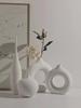 Bei Hanmei Long-Neck Ceramic Vase - Hand-Brushed Decor for Home Furnishing