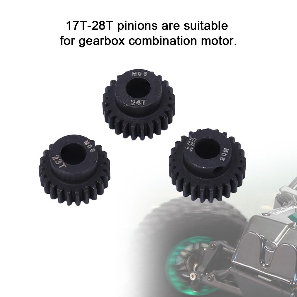 Engine Motor Module Pinion Gear Set Inner Hole Replacement Component for 1 10 1 8 RC Car23 25T