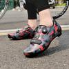 Nuove scarpe da bicicletta, scarpe da ciclismo, scarpe da bicicletta con chiusura stradale in gomma, scarpe da ciclismo sportive da uomo