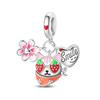Exquisite 925 Silver Heart Love Charms Beads Fit Exquisite Bracelet Necklace Diy Charms Women Man Jewelry Gift