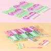 Colorful Translucent Nail Cleaning Brushes Soft Bristle Portable Nail Scrubber for Home Use Professional Nail Salons Manicure