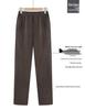 High Waist Plus Velvet Pants - Autumn/Winter Loose Fit for Mid-aged & Elderly Women