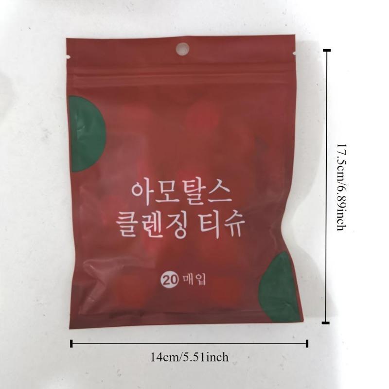 20PCS/pack compressed towel pure cotton travel bag thickened small square towel portable candy cleansing towel compressed disposable face towel