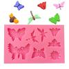 3D Butterflies Dragonflies Silicone Food Grade Mould Clay Resin Ceramics Candy Fondant Candy Chocolate Soap Mould