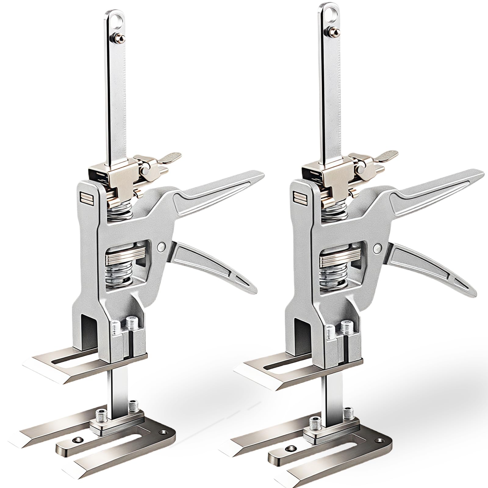 

kilogorge Tool Jack All Set of 200kg Load Height Adjuster with Ruler for Fine Mini Jack Arm Elevator for and Tile Installation Stand, Metal, 2,