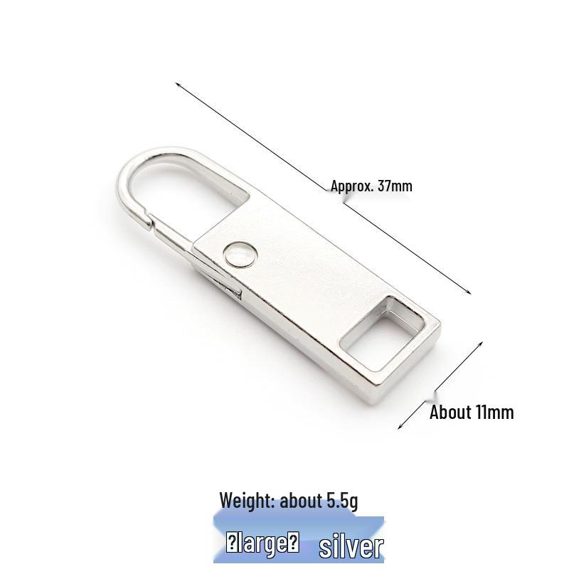 Tool-Free Metal Zipper Puller for Luggage, Bags, Jackets, Clothes, and Shoes