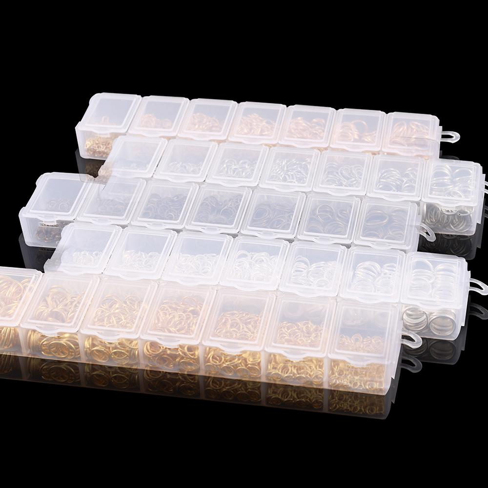 1370PCS/Set 3 4 5 6 7 8 10 mm Open Jump Ring Connectors DIY For Necklace Bracelect Jewelry Making kits Finding Supplies sets