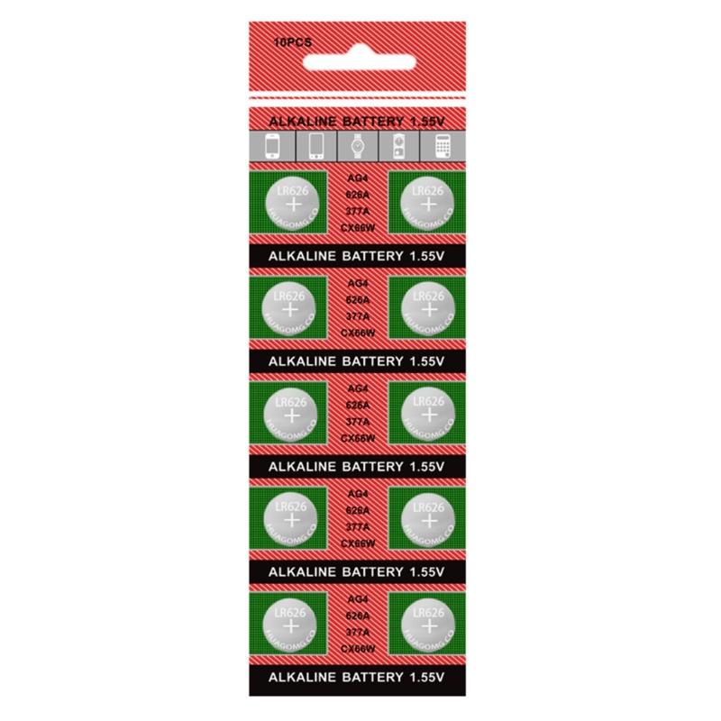 20pcs/10Pcs AG4/377/LR626 Watch Battery Button Coin Cell Button Batteries for Watches Toy, Long Lasts Power Supply