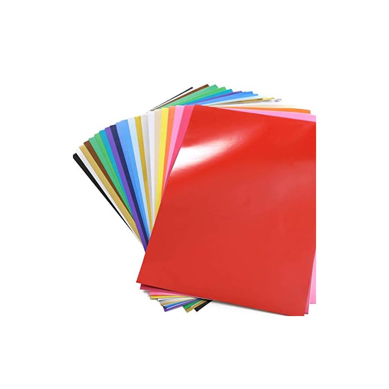 Glossy black sticker sheets, set of 5, approximately A4 size, for cutting, approximately 21cm x 30cm, suitable for indoor and outdoor use.