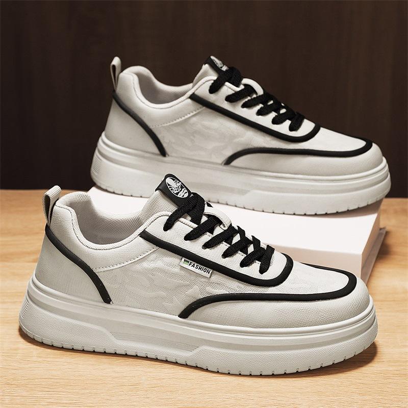 

Men s shoes 2025 new autumn outdoor walking fashion casual board shoes men s platform work work flat tide shoes 44 бежевый