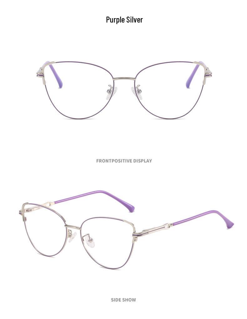 

95215 Новая женская оправа для очков «кошачий глаз» с защитой от синего света - Европейский и американский дизайн «бабочка», совместима с рецептурными линзами