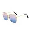 RMM brand Red Square Metal Sunglasses Women's Fashion Glasses Large Frame Sunglasses