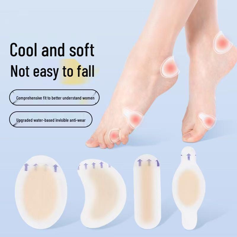 Invisible Hydrogel Heel & Toe Anti-Friction Patches for Shoes