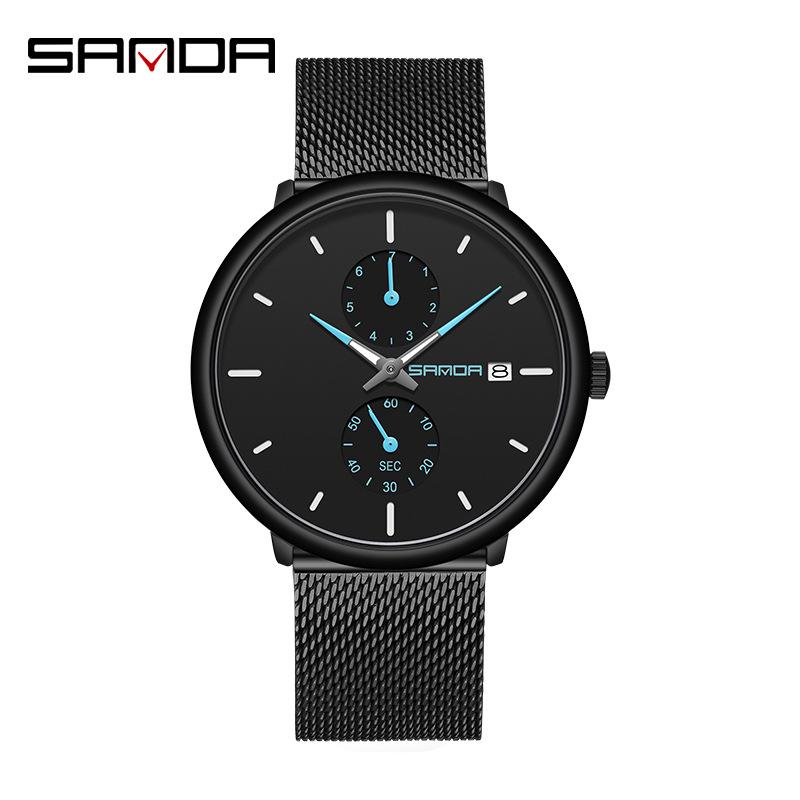 Sanda Men s Business Quartz Watch - Fashionable, Simple, Casual with Calendar  Luminous Features