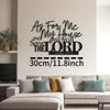 1pc Metal Wall Art Jesus Bible Verse Joshua Scripture Quote Iron Christian Faith Home Decor Living Room Office Religious Gift