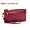 Portefeuille Pochette en Cuir de Vache Grande Capacité pour Femme avec Rangement pour Téléphone
