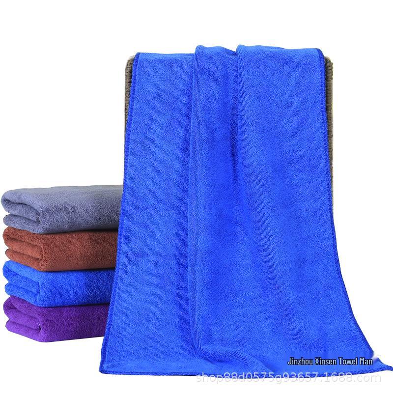 Fine Fiber Salon Head Wrap: Strong Absorption Hair Towel 30x70 cm синий