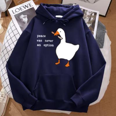 Peace Was Never An Option Printed Sweatshirt Men Street Oversize Autumn Hooded Hipster Soft Hoodies Hip Hop Warm Sportswears