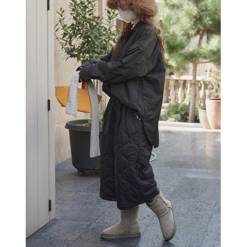 Johnature Winter Korean-style Simple Elastic Waist Cotton-padded Casual Cropped Pants Loose Comfortable Women Casual Pants