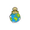 Personality Earth's Nuclear Enamel Brooch World Peace Pins For Backpack Clothes Jewelry Accessories Freeshipping
