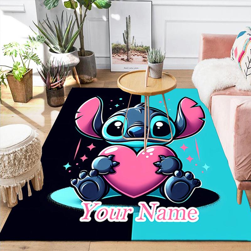 Custom 1Pc Lilo Stitch Adventure Rug Office Carpet Indoor Outdoor Entrance Doormat Nonslip Soft And Comfortable Living Room D916290