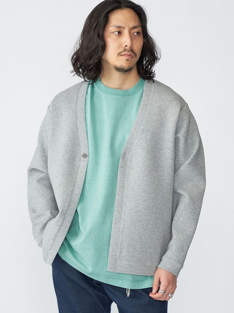 Ships Men's Gas Cotton Double Knit Cardigan, 1-Button, Gray, Size S (112400033), Available Online First.