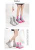 Modieuze Transparante Chelsea Regenlaarzen voor Dames: Stijlvol, Antislip, Waterdicht Rubber voor Buitenkleding