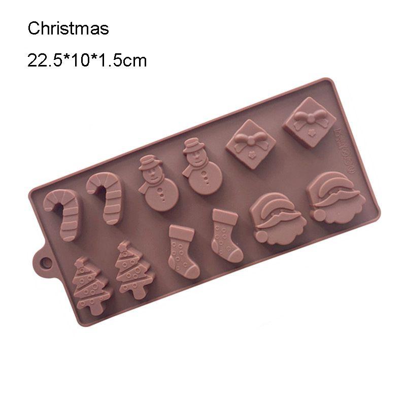 Versatile Christmas Silicone Cake Chocolate Moulds Perfect For Festive Diy Baking Projects