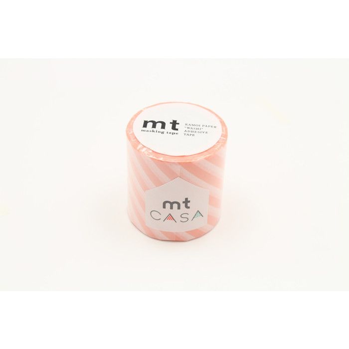 Masking Tape MT Casa Rayé 5 cm rose saumon - salmon pink