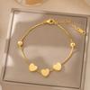18K Gold Plated Heart Box Chain Bracelet – Simple, Versatile, Hypoallergenic, Non-fading.