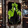 Maleficent & Aurora Themed Iron Wall Art - 8x12 Inch Vintage Metal Sign, Perfect for Home Decor, Bar, Office, or Gift for Birthd