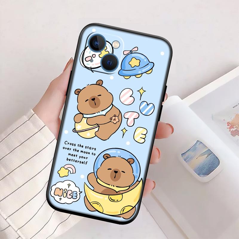 Cute Capybara Case for Samsung Galaxy A01 A02 A02S A03 Core A03S A05 A05S A06 A10 A10S A16 A20 A20S A35 S10 Lite Plus S10e