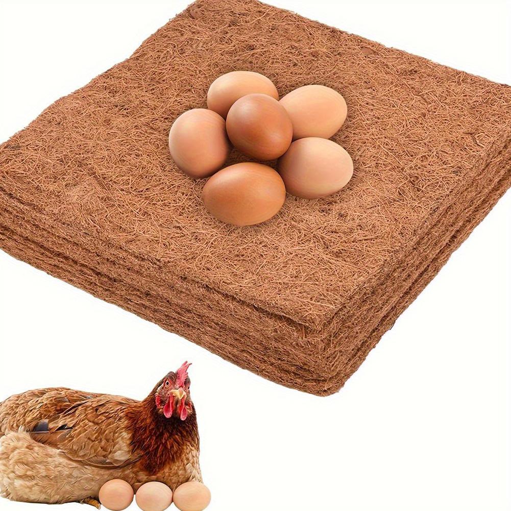 25cm/30cm Coconut Fiber Chicken Nesting Pad Washable Hen Nest Mat Thick Shock Absorbing Soft Egg Laying Mat for Poultry Coop Nesting Box