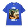 Shark Meme Lirili Larila T Shirts Supporter of Tralalero Tralala Graphic T-shirt Men Women Clothing Humor Casual Comfort T Shirt