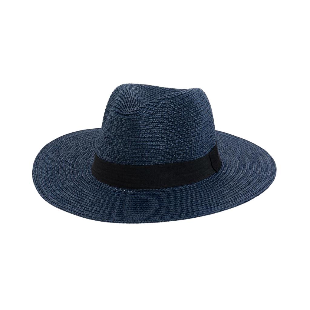 Cappello di Paglia Estivo Parasole per Uomo e Donna alla Moda Protezione Solare Paglia Panama Versatile da Esterno Spiaggia Cappello Jazz
