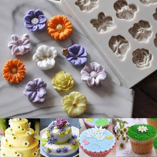 Cake Mold Elastic Heat-resistant Silicone Kitchen Cake Mold for Kitchen