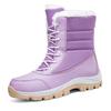 Women Snow Boots Plush Platform Shoes Ladies Casual Anti Slip Warm Mid Calf Boots Winter